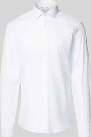 Calvin Klein Koszula biznesowa o kroju slim fit z wyhaftowanym logo model ‘Bari’