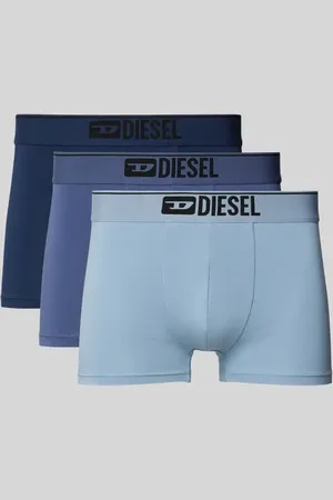 Diesel Obcisłe bokserki z elastycznym paskiem z logo w zestawie 3 szt.