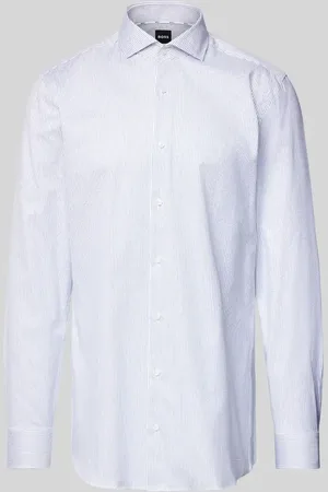 HUGO BOSS Koszula biznesowa o kroju slim fit z bardzo długim rękawem model ‘Hank’