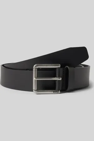 HUGO BOSS Pasek skórzany ze sprzączką model ‘Joris’