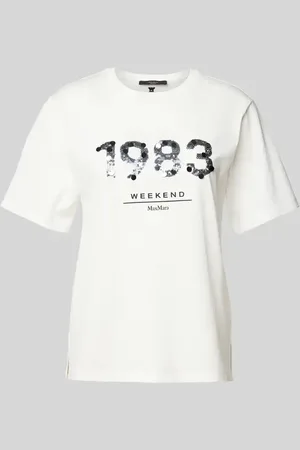 Max Mara T-shirt z okrągłym dekoltem model ‘CABINA’