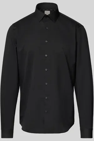 Calvin Klein Koszula biznesowa o kroju slim fit z wyhaftowanym logo model ‘Bari’