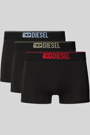 Diesel Obcisłe bokserki z elastycznym paskiem z logo w zestawie 3 szt.