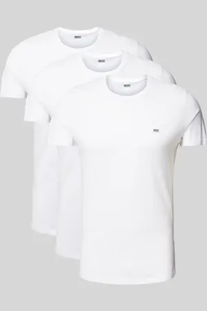 Diesel T-shirt z nadrukiem z logo w zestawie 3 szt.