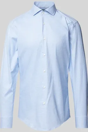 HUGO BOSS Koszula biznesowa o kroju slim fit z kołnierzykiem typu cutaway model ‘Hank’