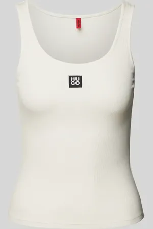 HUGO BOSS Top z naszywką z logo model ‘VEST’