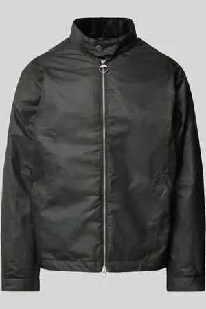 Barbour Kurtka z dwustronnym zamkiem błyskawicznym model ‘Check Harrington Wax’
