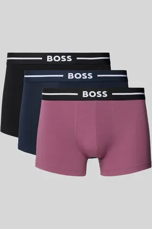 HUGO BOSS Obcisłe bokserki z elastycznym paskiem z logo w zestawie 3 szt.