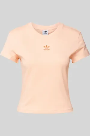 adidas T-shirt o kroju slim fit z wyhaftowanym logo