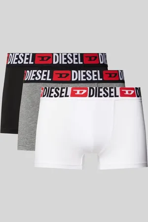 Diesel Obcisłe bokserki z elastycznym paskiem z logo w zestawie 3 szt.