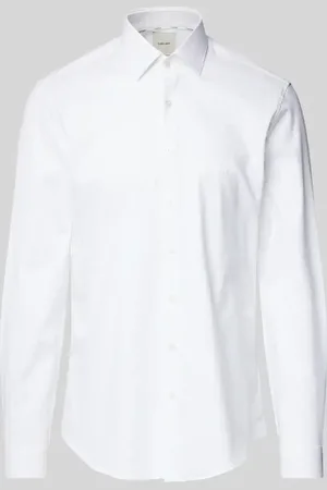 Calvin Klein Koszula biznesowa o kroju slim fit z wyhaftowanym logo