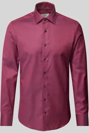 ETERNA Koszula biznesowa o kroju slim fit z listwą guzikową