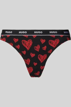 HUGO BOSS Stringi z paskiem z logo model ‘Carousel’