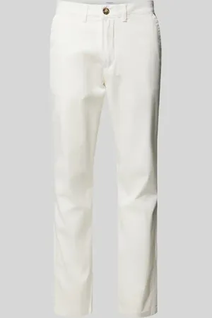 SELECTED Spodnie materiałowe o kroju slim fit z wpuszczanymi kieszeniami w stylu francuskim