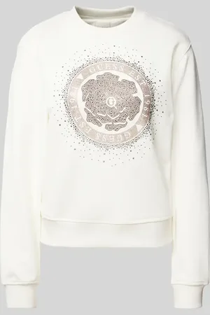 Guess Bluza z prążkowanymi wykończeniami