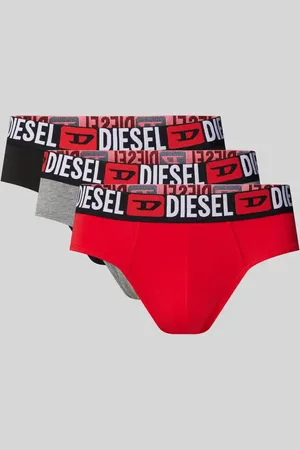 Diesel Slipy z elastycznym paskiem z logo w zestawie 3 szt.