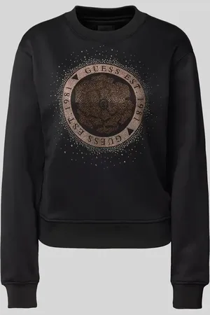 Guess Bluza z prążkowanymi wykończeniami