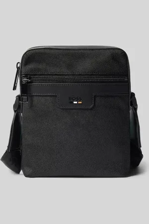 HUGO BOSS Torba na ramię z naszywką z logo model ‘Ray’