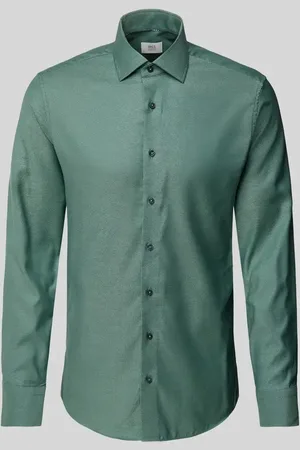 ETERNA Koszula biznesowa o kroju slim fit z listwą guzikową