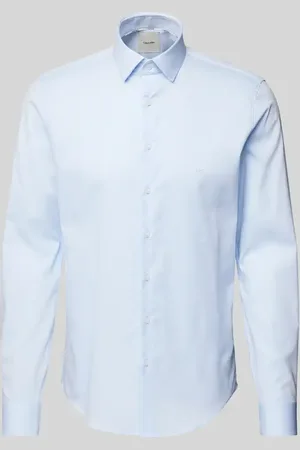 Calvin Klein Koszula biznesowa o kroju regular fit z kołnierzykiem typu kent model ‘Bari’