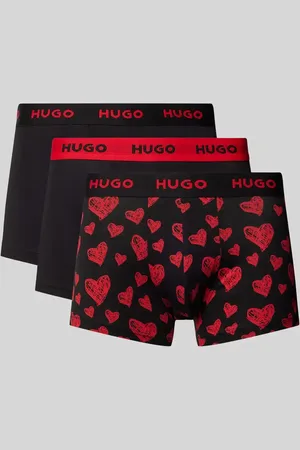 HUGO BOSS Obcisłe bokserki z elastycznym paskiem z logo w zestawie 3 szt.
