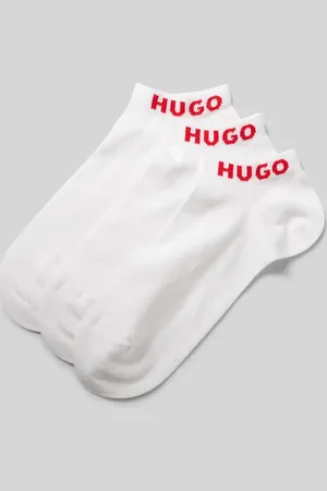 HUGO BOSS Skarpety z nadrukiem z logo w zestawie 3 szt.