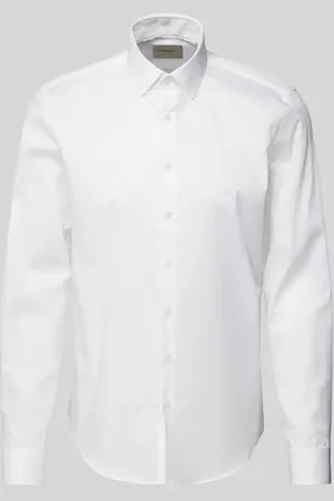 Calvin Klein Koszula biznesowa o kroju regular fit z kołnierzykiem typu kent model ‘Bari’
