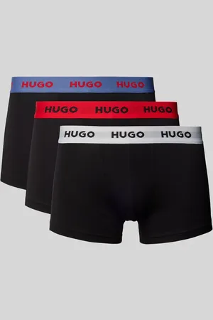HUGO BOSS Obcisłe bokserki z elastycznym paskiem z logo w zestawie 3 szt.