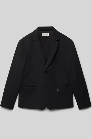 Calvin Klein Marynarka na dwa guziki z mieszanki wiskozy z lamowanym kieszeniami