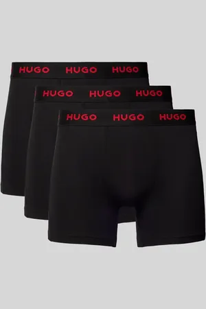 HUGO BOSS Obcisłe bokserki z elastycznym paskiem z logo w zestawie 3 szt.