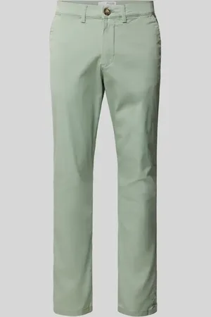 SELECTED Spodnie materiałowe o kroju slim fit z wpuszczanymi kieszeniami w stylu francuskim