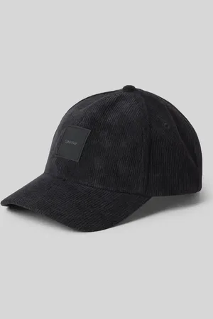 Calvin Klein Czapka sztruksowa z daszkiem i naszywką z logo