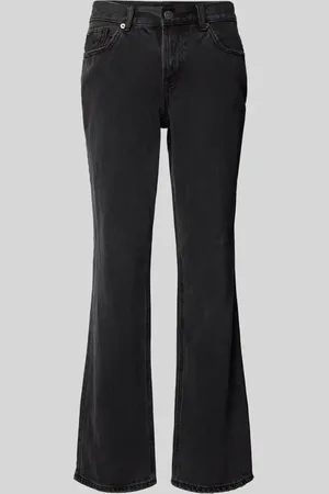 VERO MODA Jeansy o kroju straight fit z wysokim stanem i nitami model ‘FILIPPA’