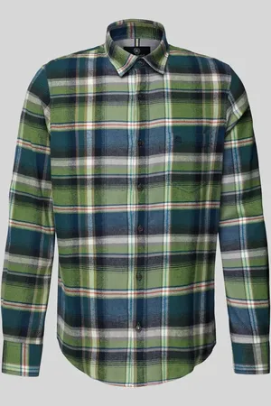 Lerros Koszula casualowa o kroju regular fit z wyhaftowanym logo