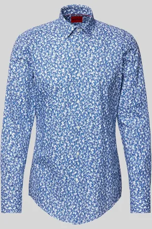 HUGO BOSS Koszula biznesowa o kroju regular fit z kołnierzykiem typu kent model ‘Kenno’