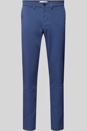 SELECTED Spodnie materiałowe o kroju slim fit z wpuszczanymi kieszeniami w stylu francuskim