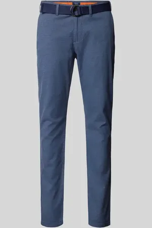 McNeal Chinosy o kroju slim fit z fakturowanym wzorem