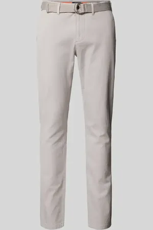 McNeal Chinosy o kroju slim fit z fakturowanym wzorem