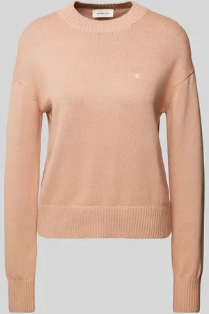 Calvin Klein Sweter z dzianiny z wyhaftowanym logo model ‘MONOGRAM’