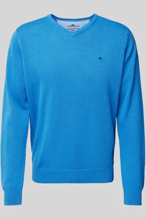 Fynch-Hatton Sweter z dzianiny z wyhaftowanym logo
