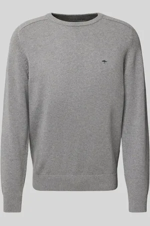 Fynch-Hatton Sweter z dzianiny z wyhaftowanym logo
