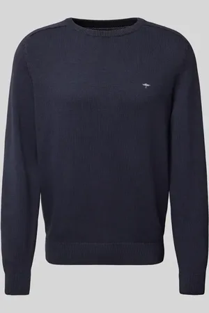 Fynch-Hatton Sweter z dzianiny z wyhaftowanym logo