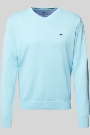 Fynch-Hatton Sweter z dzianiny z wyhaftowanym logo