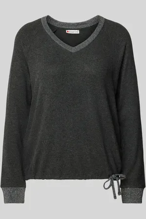 Street one Bluza z prążkowanymi wykończeniami