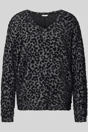 Street one Bluza z prążkowanymi wykończeniami