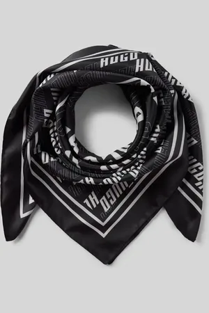 HUGO BOSS Szal z detalami z logo model ‘Auraize’