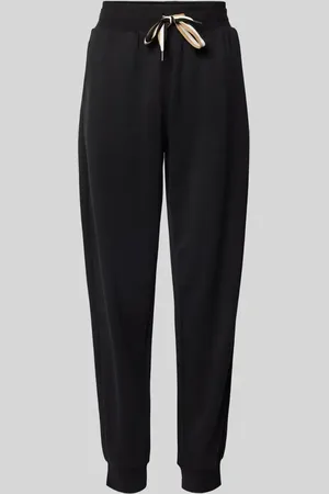 HUGO BOSS Spodnie dresowe o kroju relaxed fit z tunelem model ‘STRIPE’