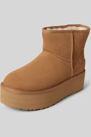 UGG Skórzane buty z podeszwą na platformie