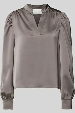 Neo Noir Bluzka o kroju regular fit z dekoltem w serek model ‘Rosslyn’