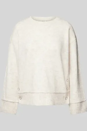 Freequent Sweter z dzianiny z prążkowanymi wykończeniami model ‘MULLE’